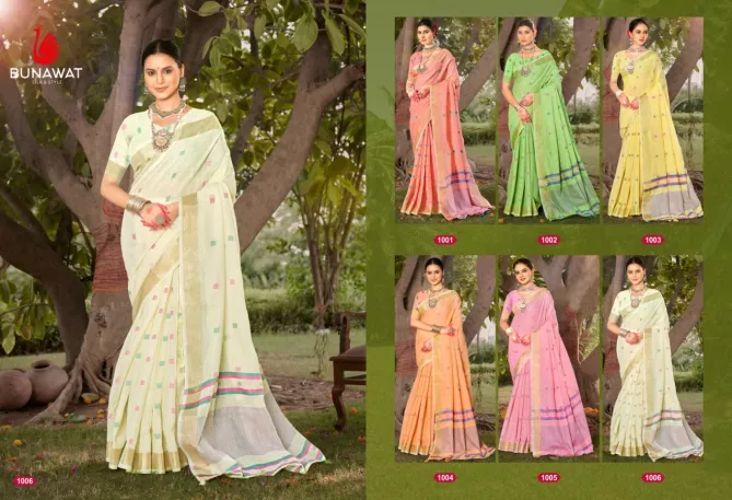 Padmalekha By Bunawat Cotton Silk Designer Saree Wholesale Market In Surat
